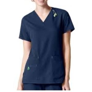 Navy Blue Women's Scrub Set